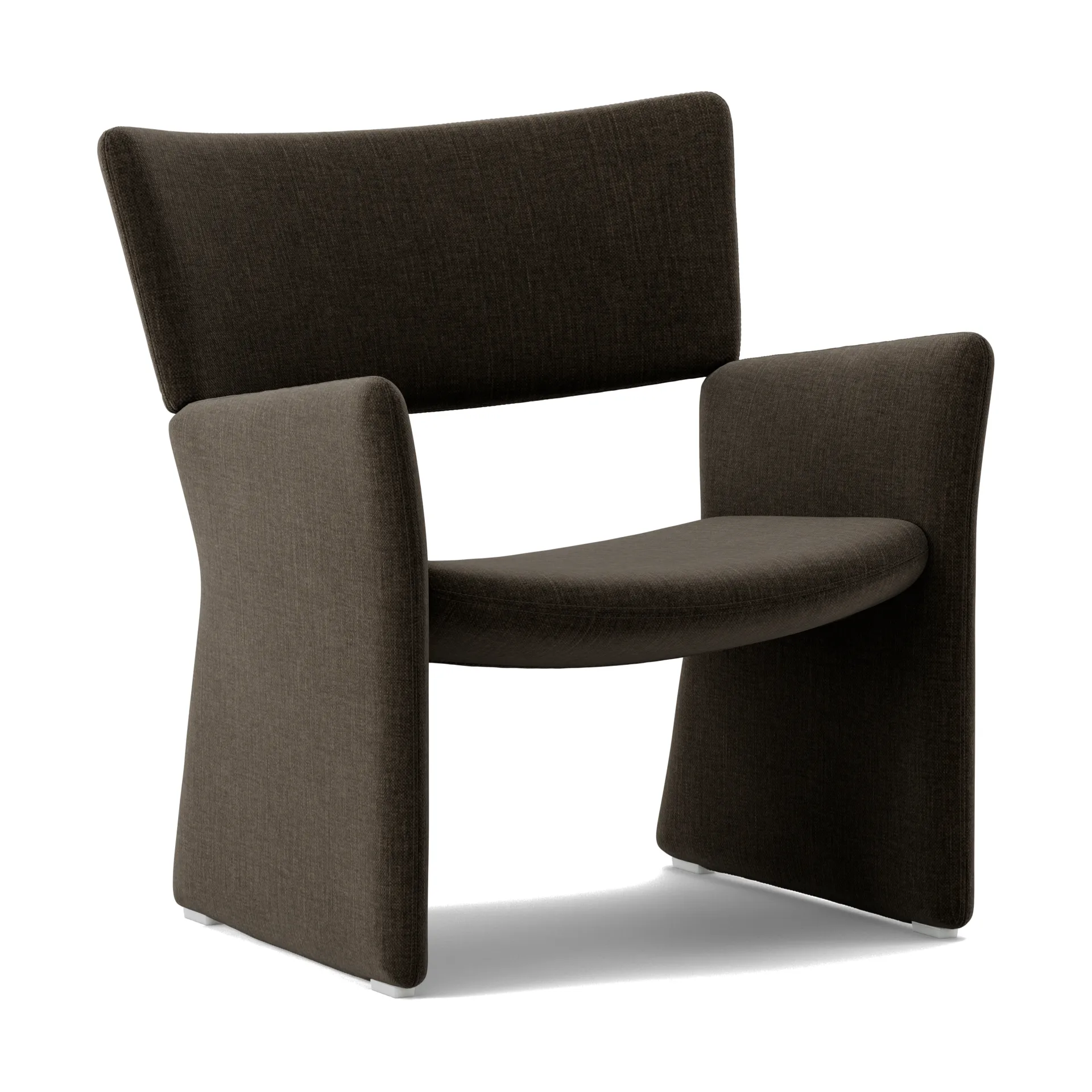 Crown Easy Chair poltrona, Linara 90 Espresso Massproductions