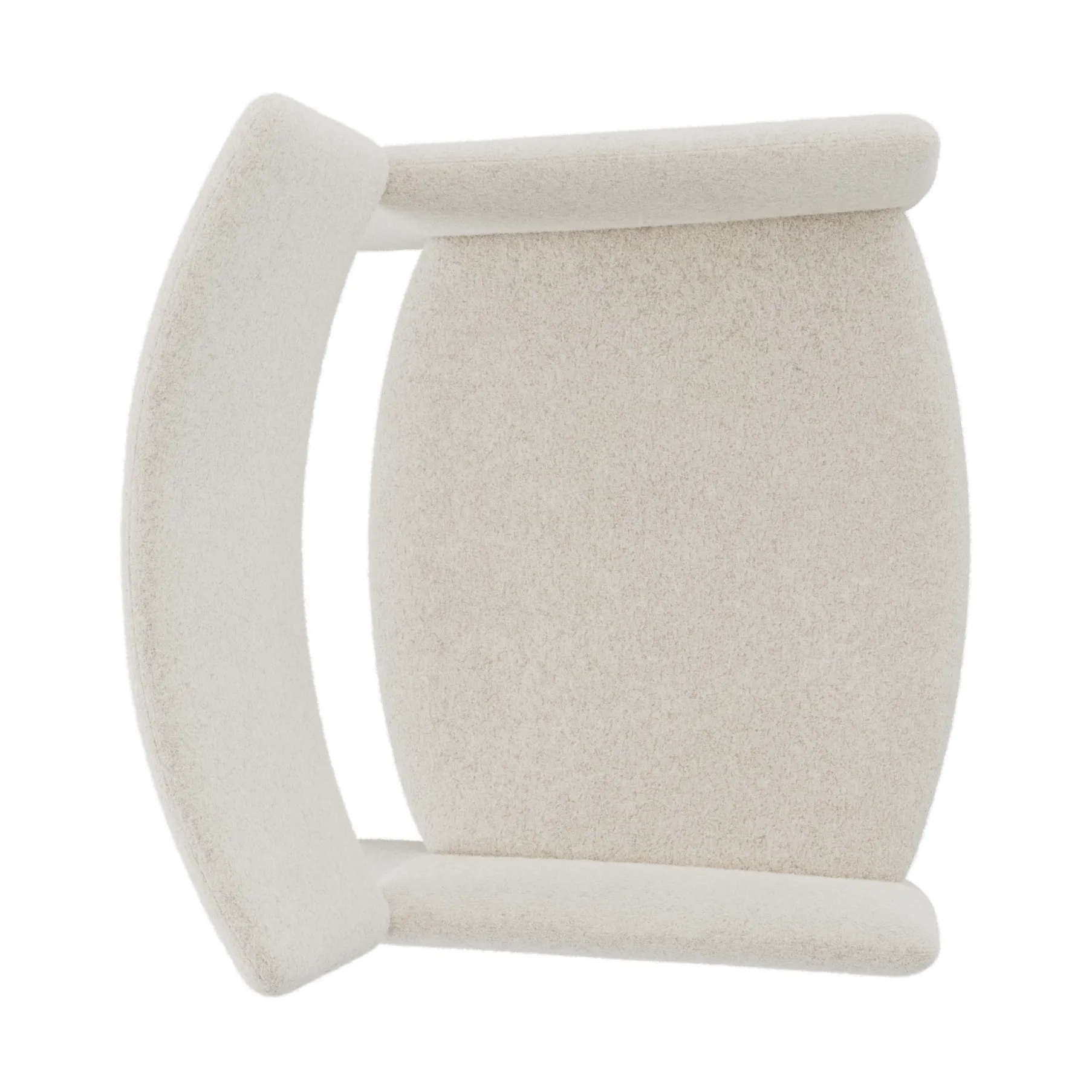 Crown Easy Chair poltrona, Spiral 21 Chalk Massproductions