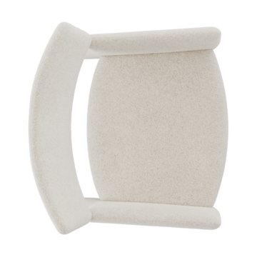 Crown Easy Chair poltrona - Spiral 21 Chalk - Massproductions