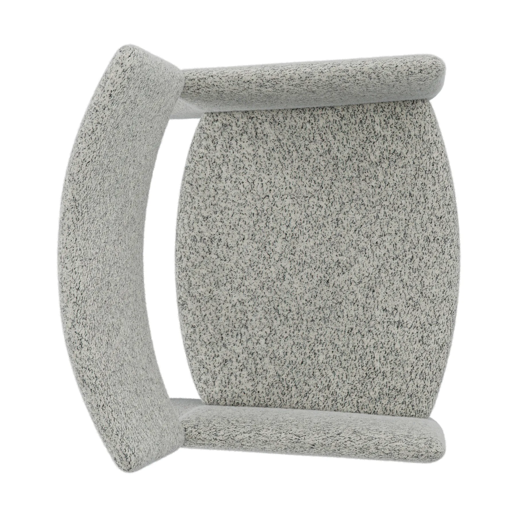 Crown Easy Chair poltrona, Spiral 23 Monochrome Massproductions