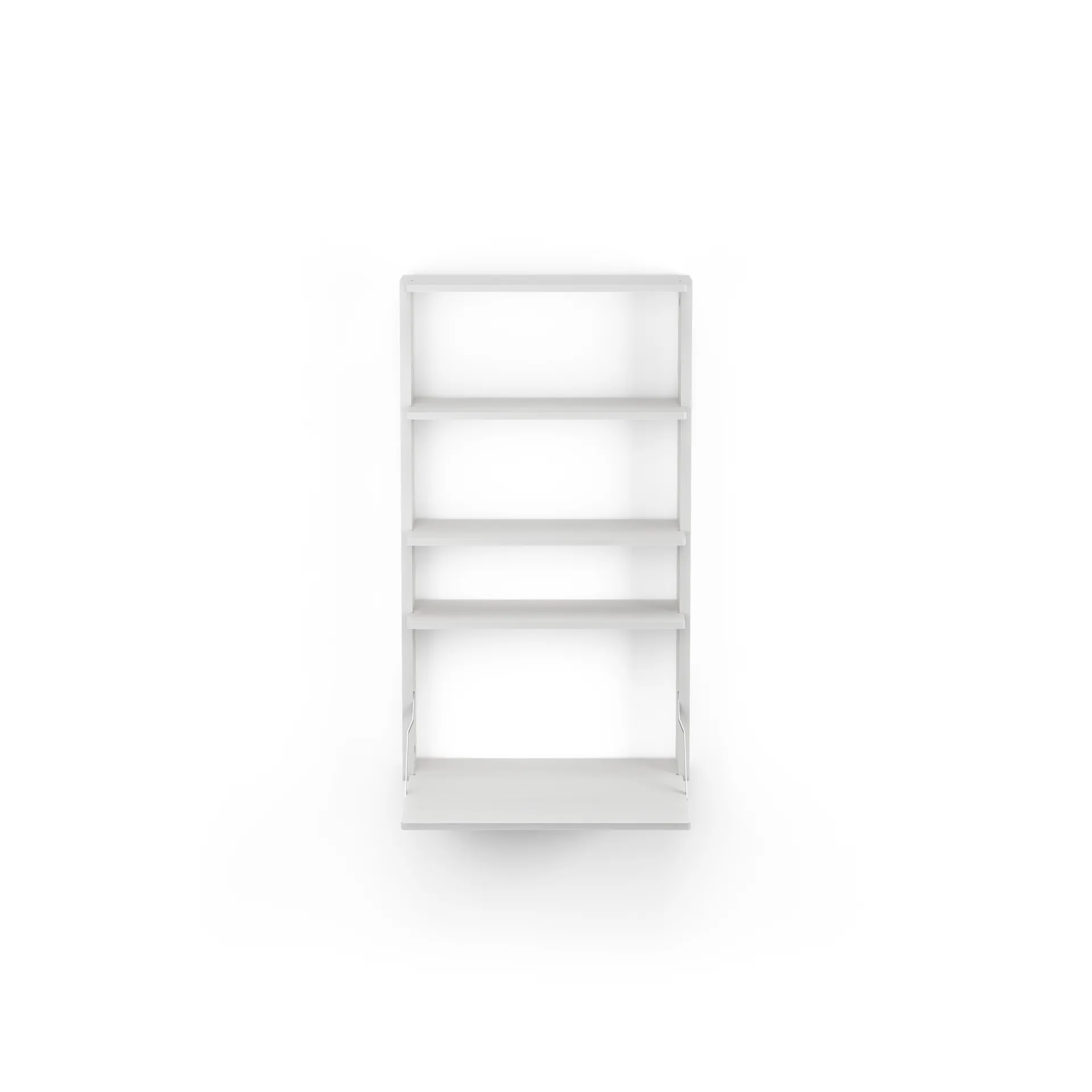 Gridlock - M1-A4-0-D prateleira com mesa para escrever, Freixo branco manchado Massproductions