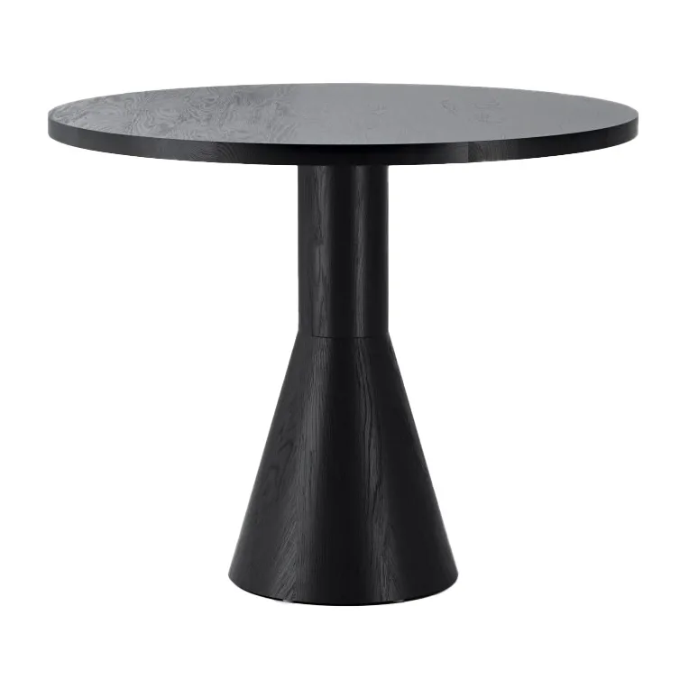 Mesa de jantar Draft Ø88cm , Freixo manchada preta Massproductions