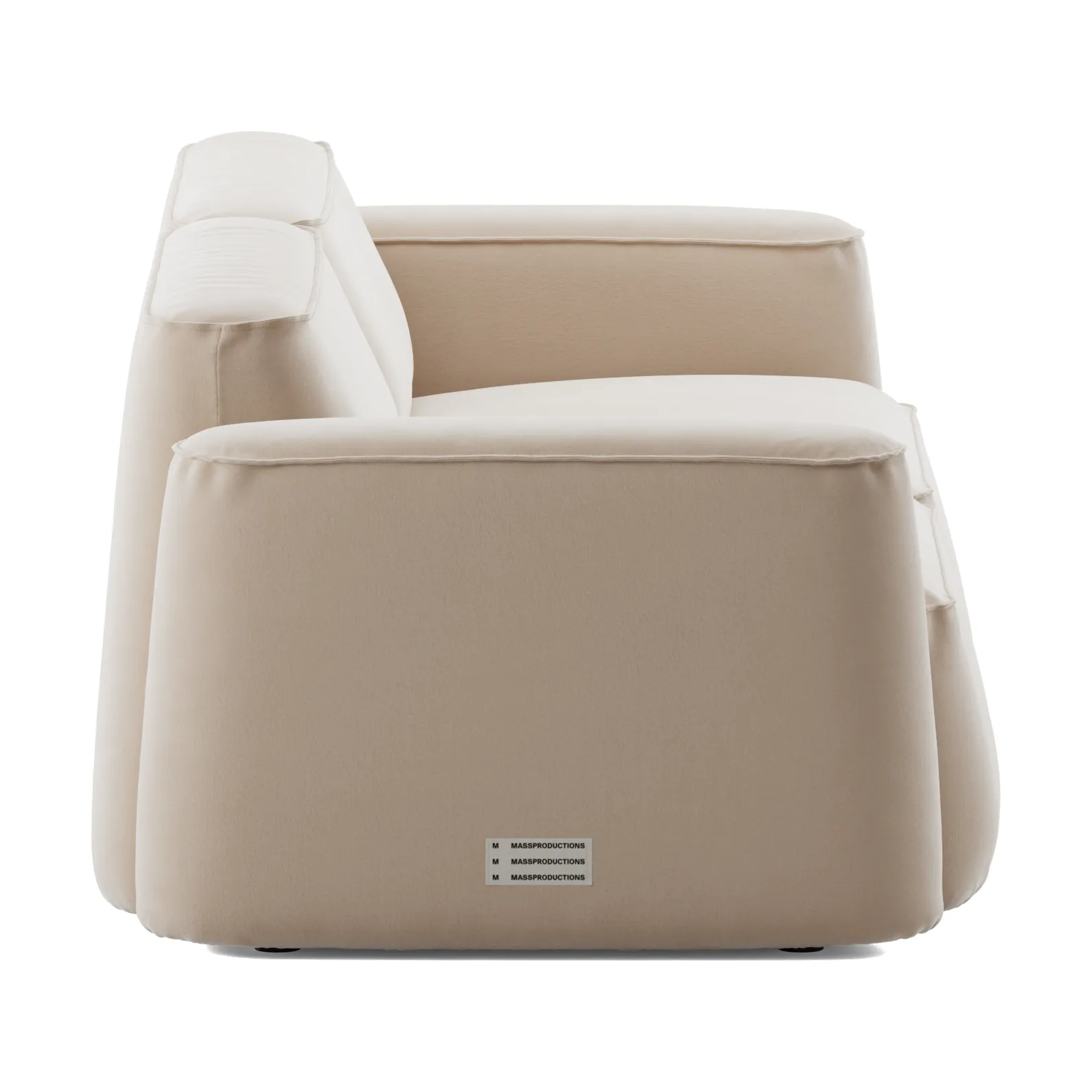 Patch sofá de 2,5 lugares, Atlantis 52 Alabaster Massproductions