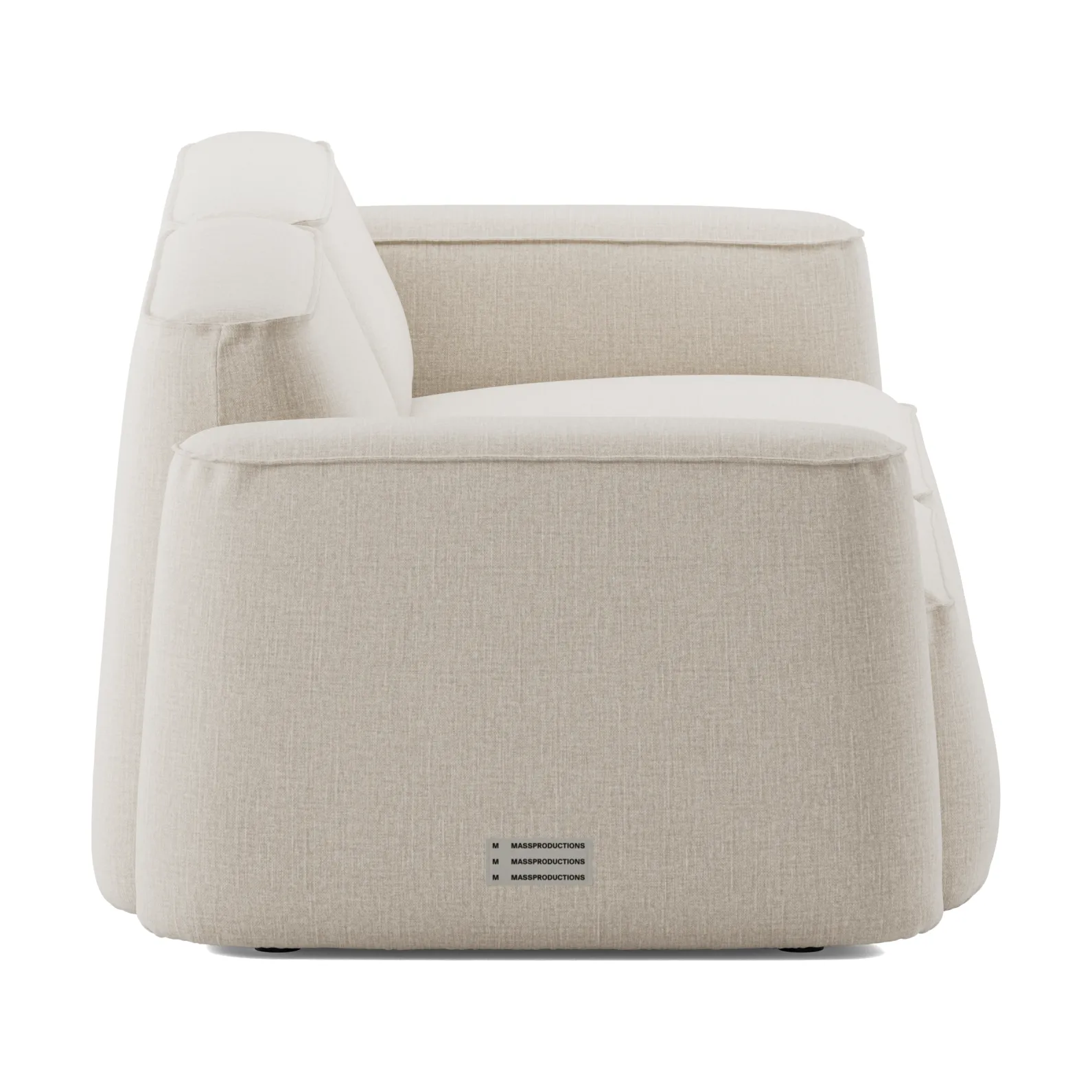 Patch sofá de 2,5 lugares, Linara 05 Porridge Massproductions