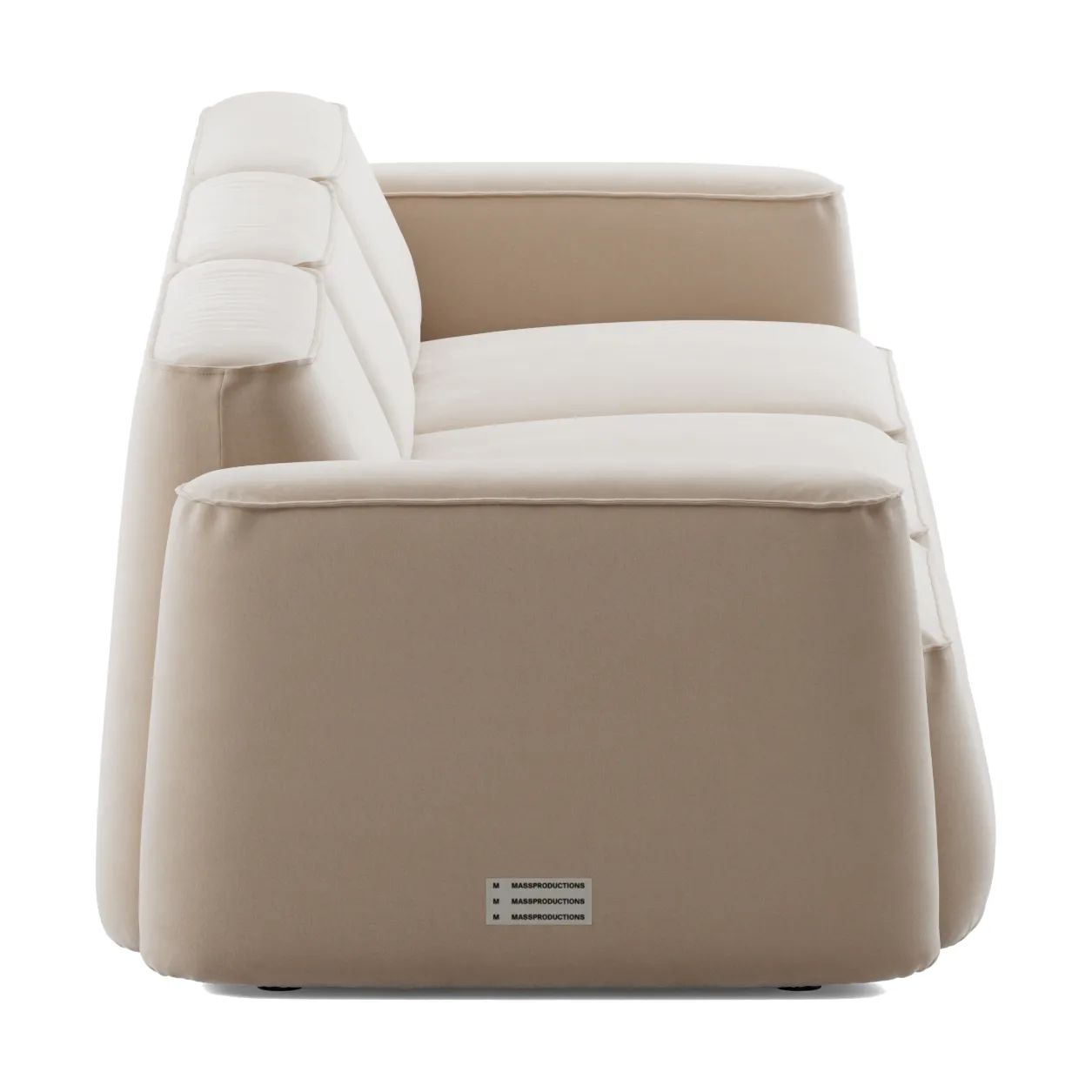 Patch sofá de 3 lugares, Atlantis 52 Alabaster Massproductions