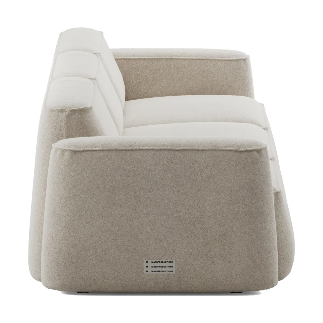 Patch sofá de 3 lugares, Spiral 21 Chalk Massproductions