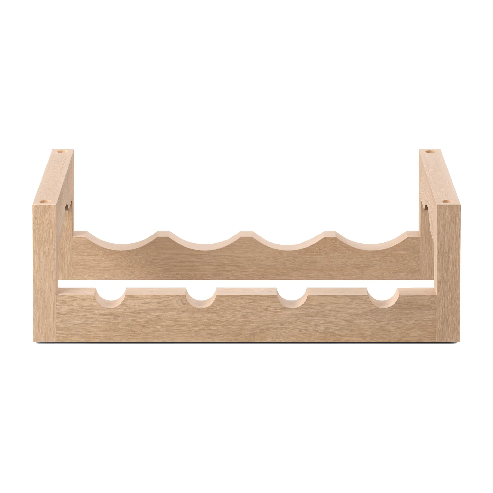 Silo porta-vinho empilhável, Freixo oleado Massproductions