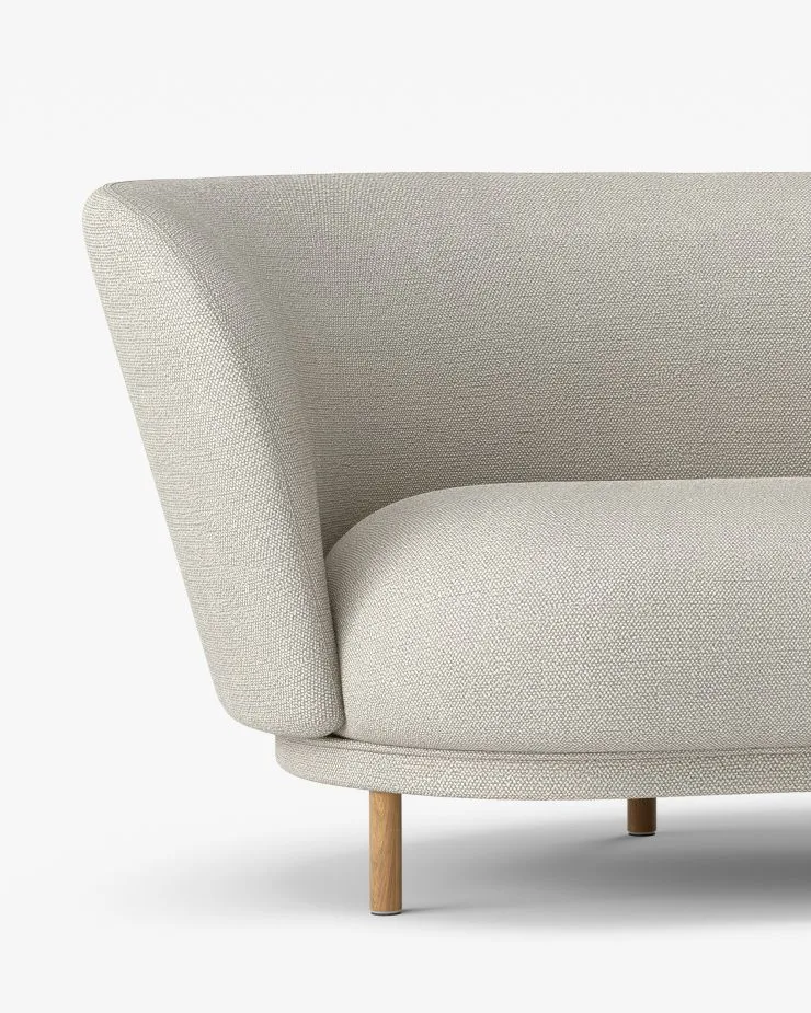 Sofá 2 assentos Dandy , Carvalho-Sacho Safire 007 Massproductions