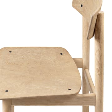 Cadeira Conscious BM3162 - carvalho envernizado-resíduos café - Mater