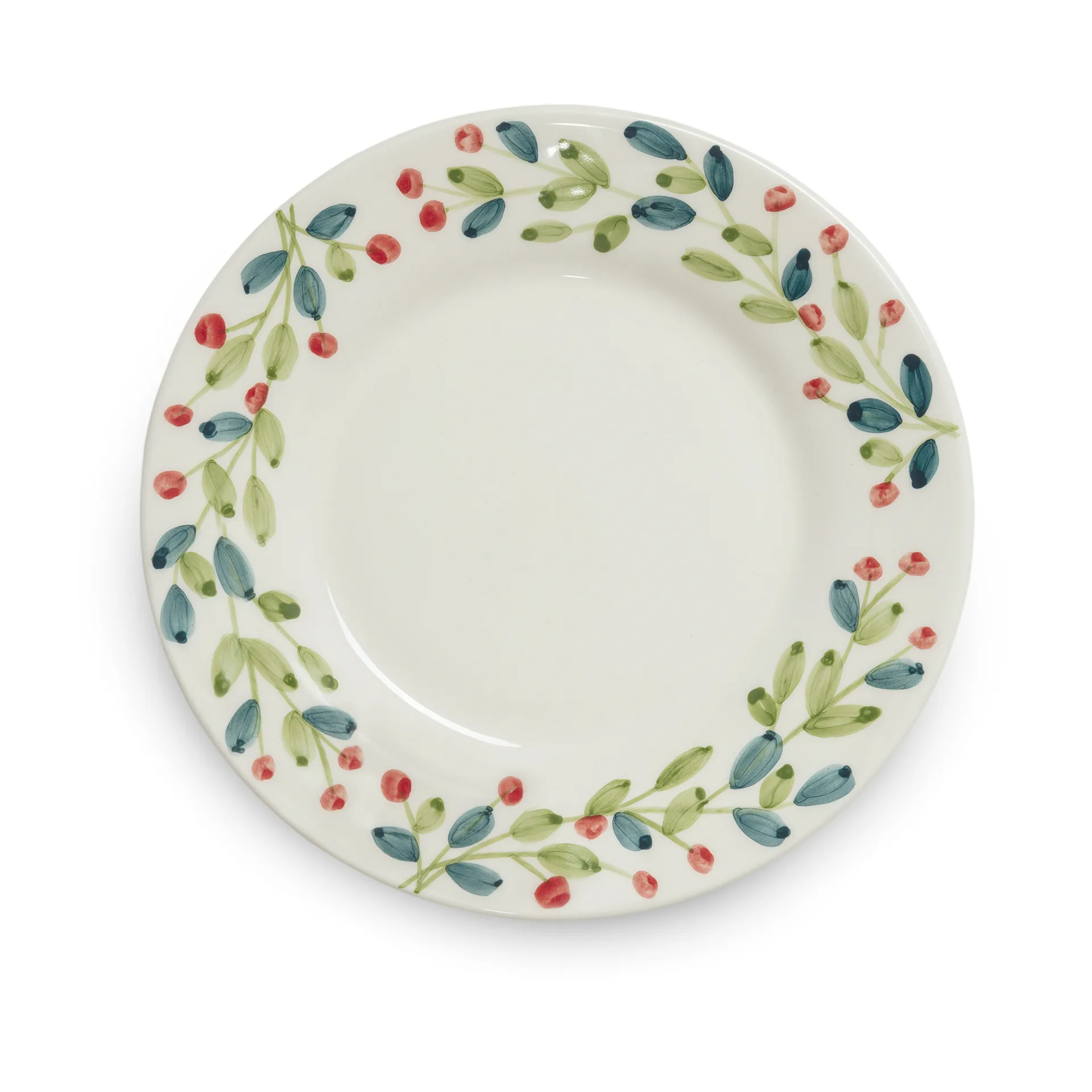 Basic prato de Natal Ø21 cm, Branco-multi Mateus