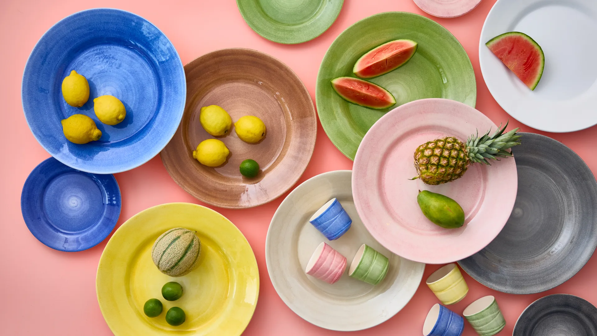 Basic travessa de servir Ø41 cm, Amarelo Mateus