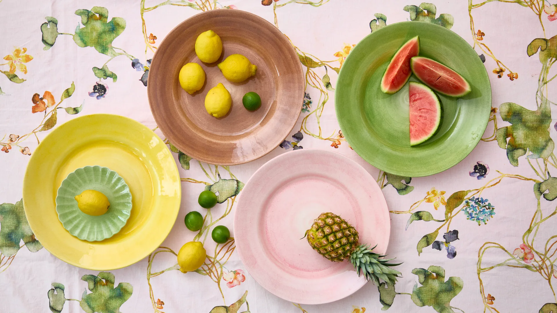 Basic travessa de servir Ø41 cm, Amarelo Mateus