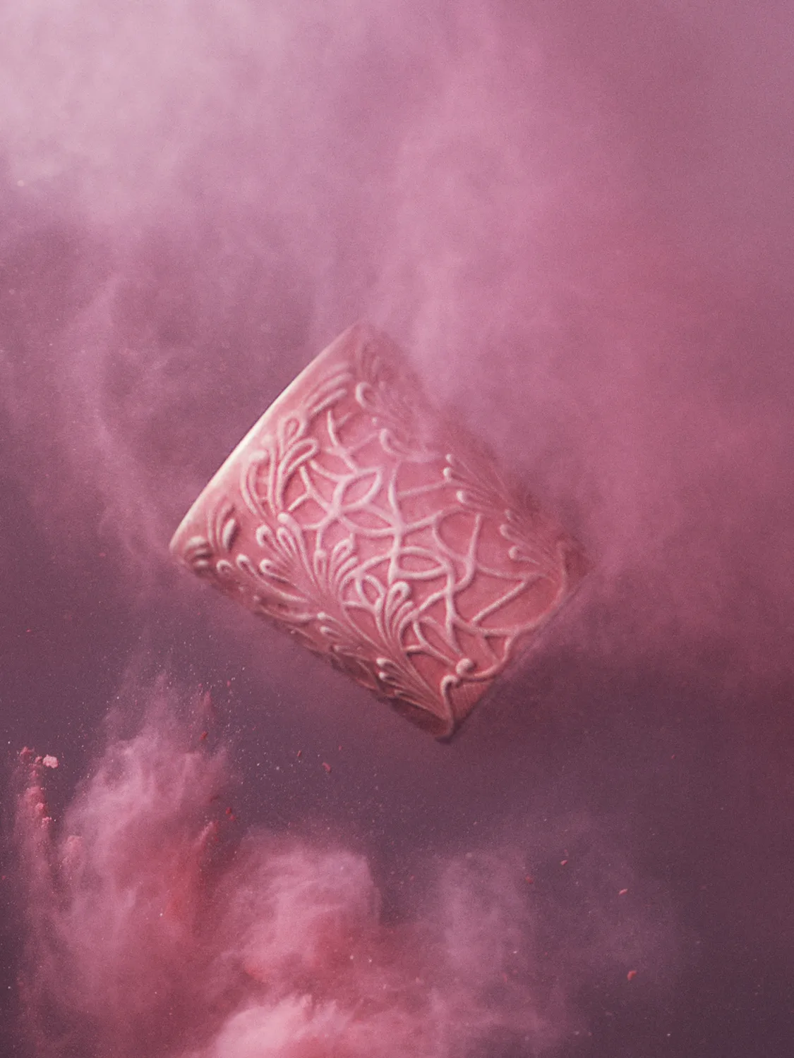 Caneca Lace 30 cl, Rosa  Mateus