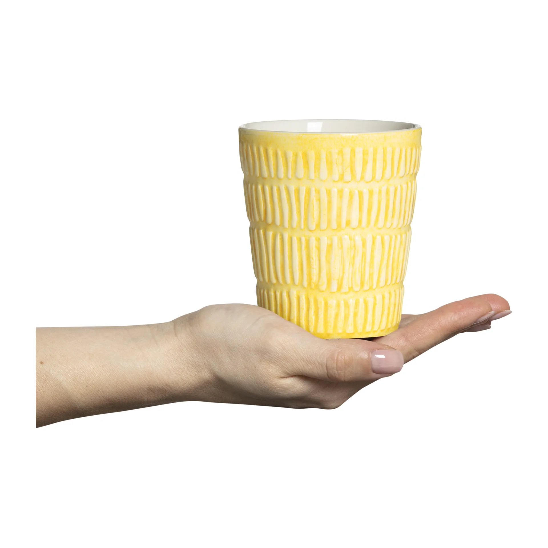 Caneca Stripes 30 cl, Amarelo Mateus