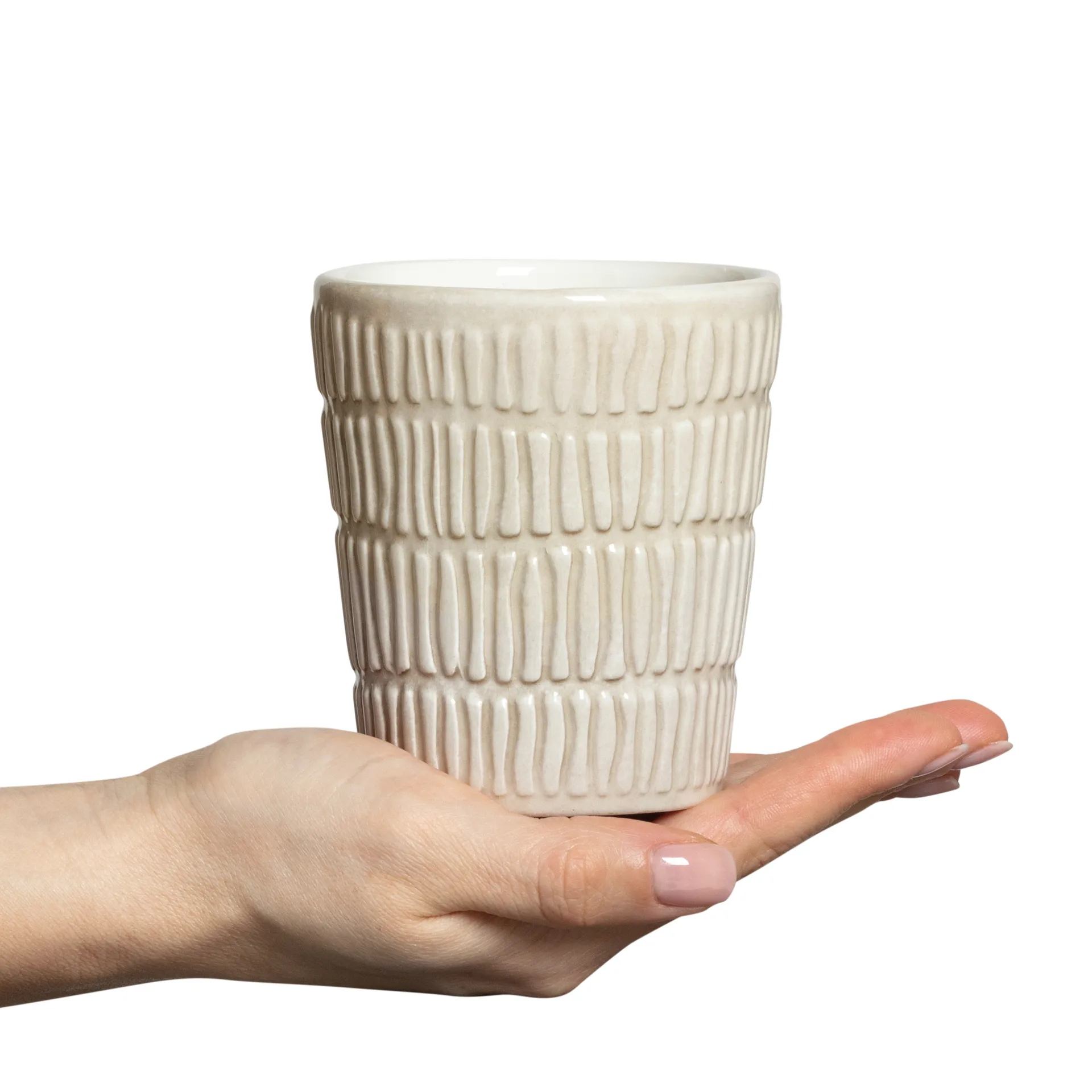 Caneca Stripes 30 cl, areia Mateus