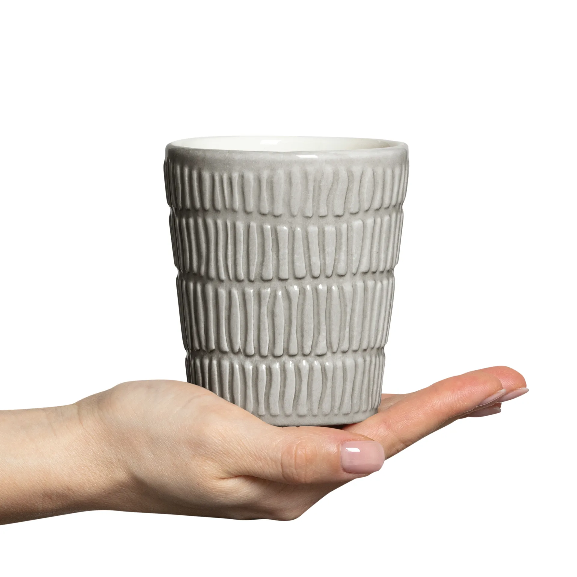 Caneca Stripes 30 cl, cinza Mateus