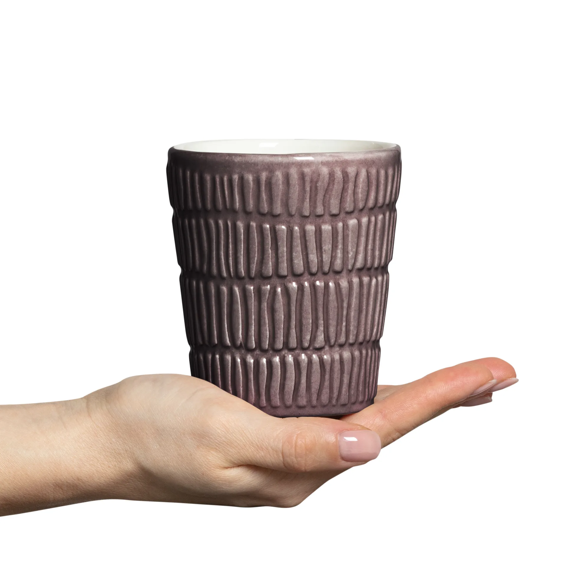 Caneca Stripes 30 cl, plum Mateus