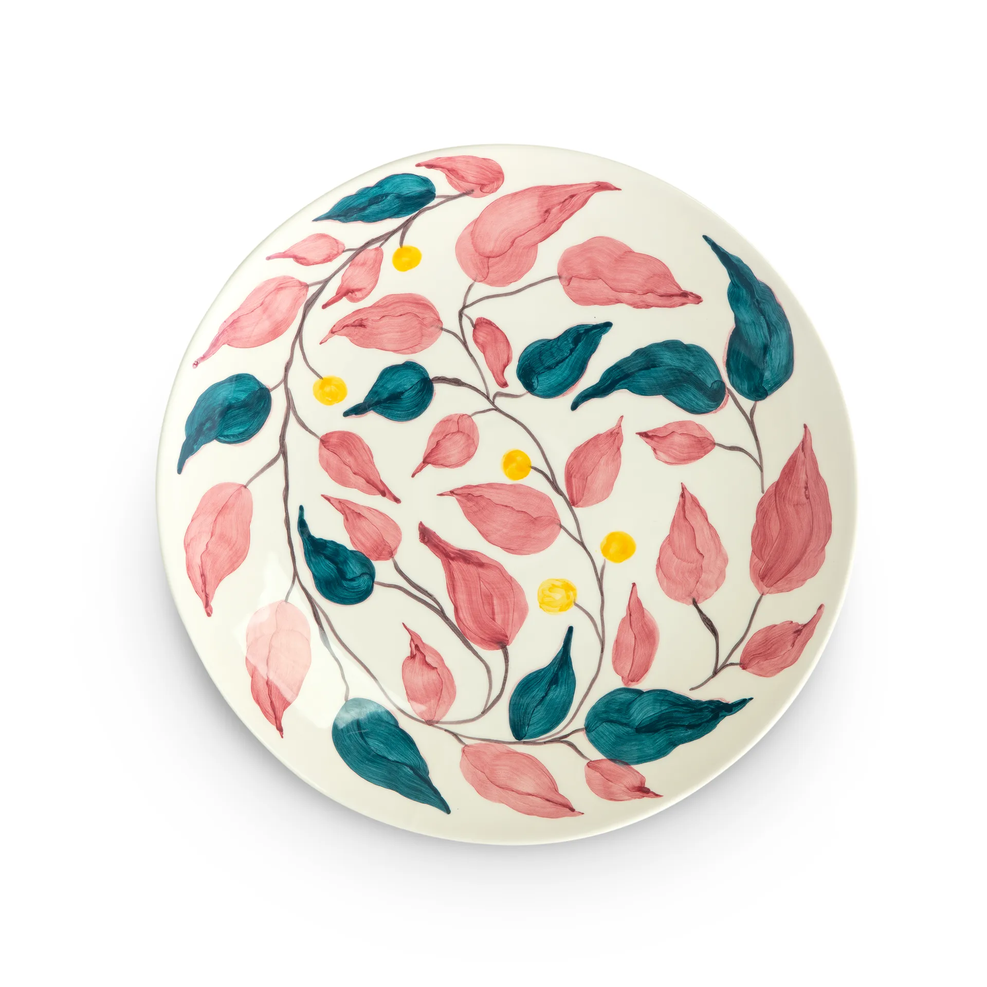 Flowers Prato de servir  Ø34 cm, Branco Mateus