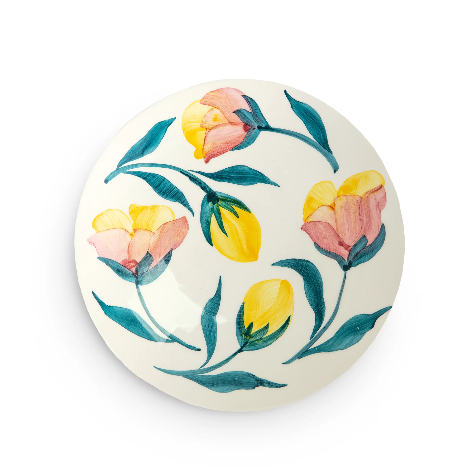 Flowers Prato raso tulipas Ø20 cm, Branco Mateus