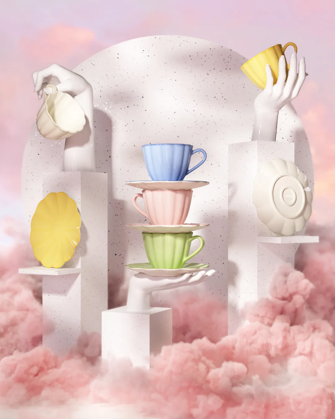 Oyster copo com pires 25 cl, Viol Mateus