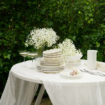 Oyster prato 20 cm - areia - Mateus