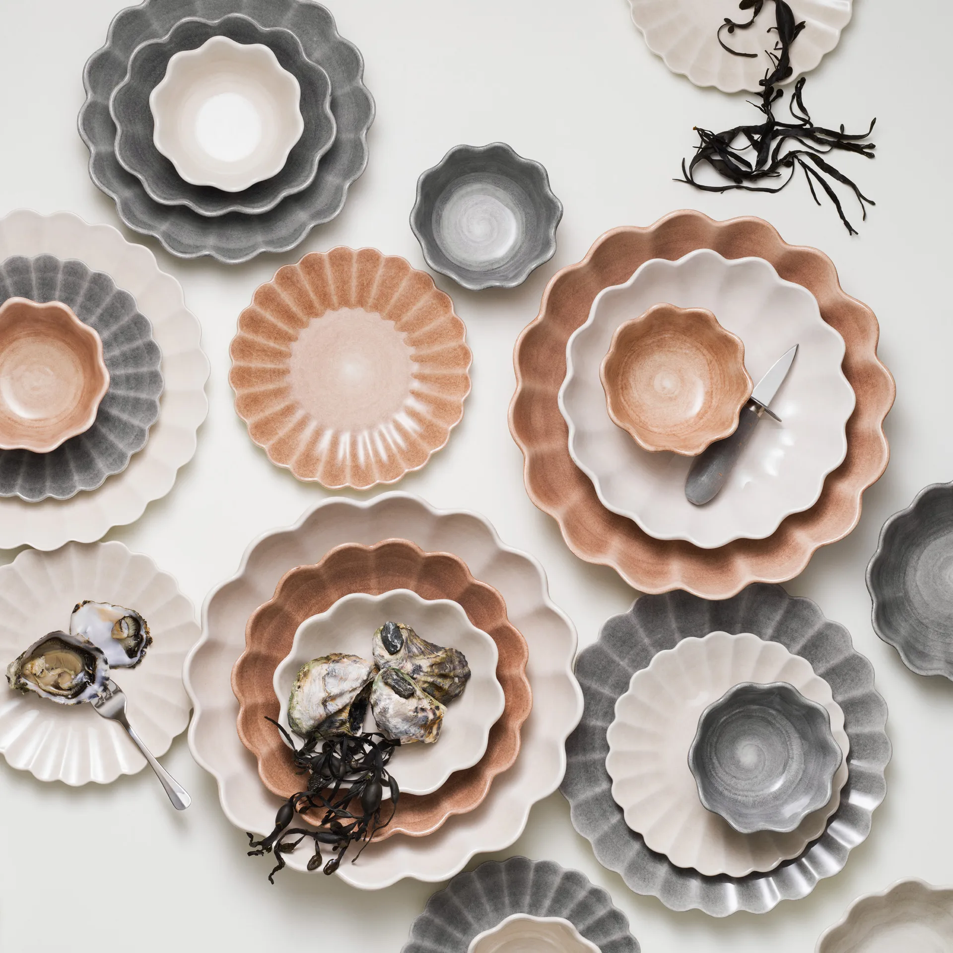 Oyster prato 20 cm, areia Mateus