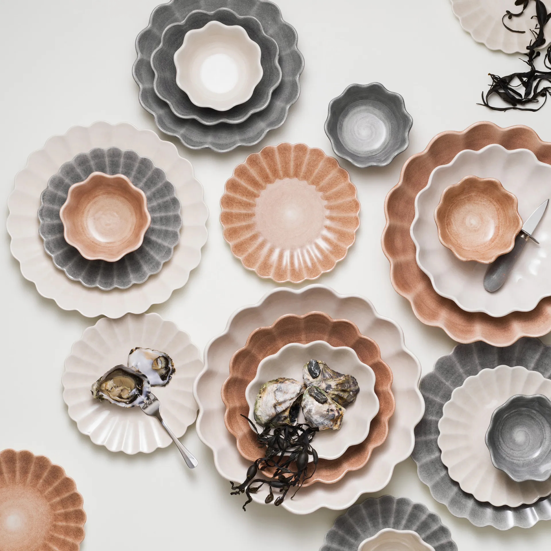 Oyster prato 20 cm, cinza Mateus