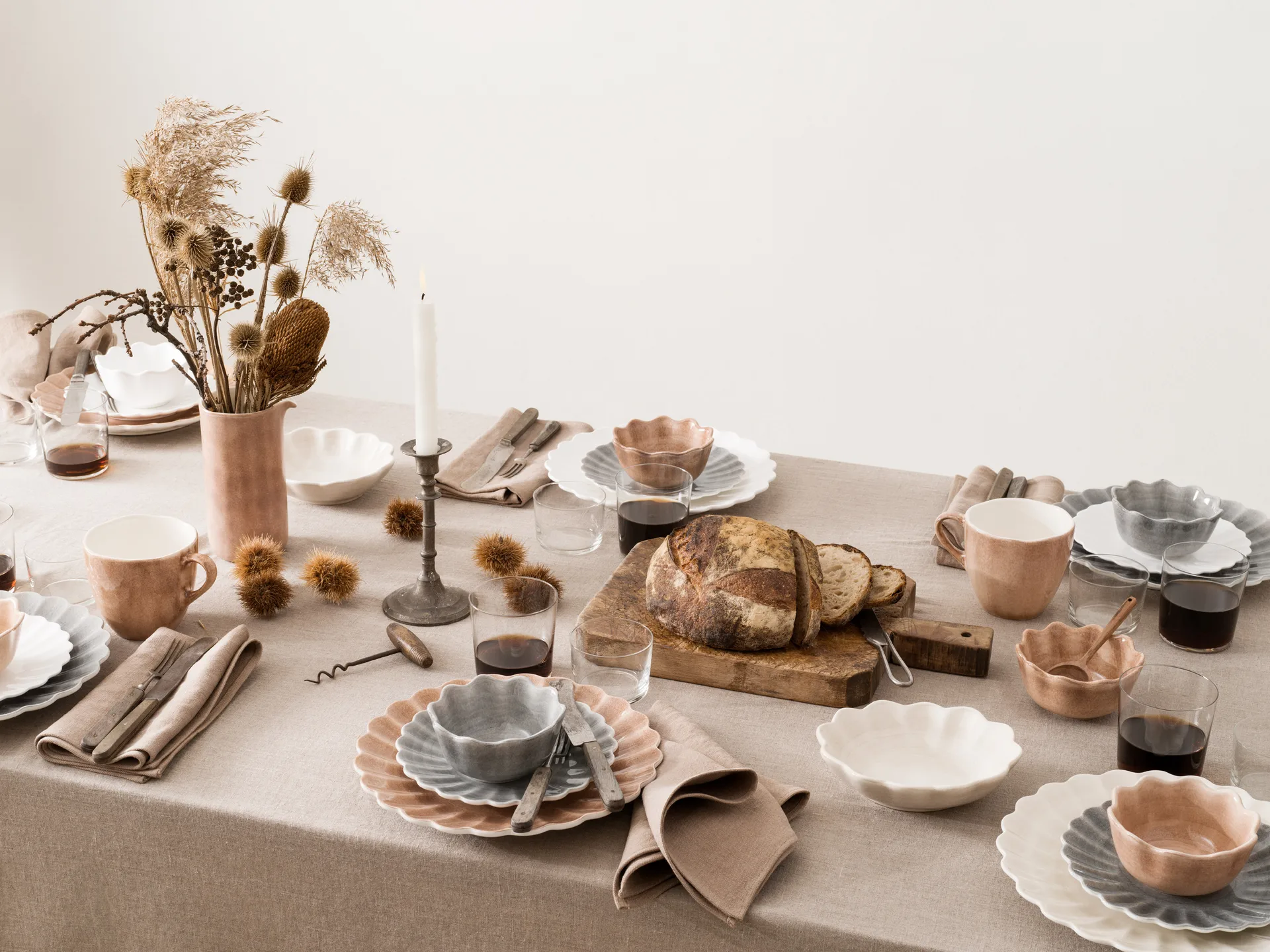 Oyster prato 20 cm, cinza Mateus