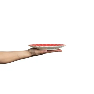 Oyster prato 20 cm - Vermelho - Mateus