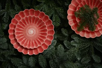 Oyster prato 20 cm - Vermelho - Mateus