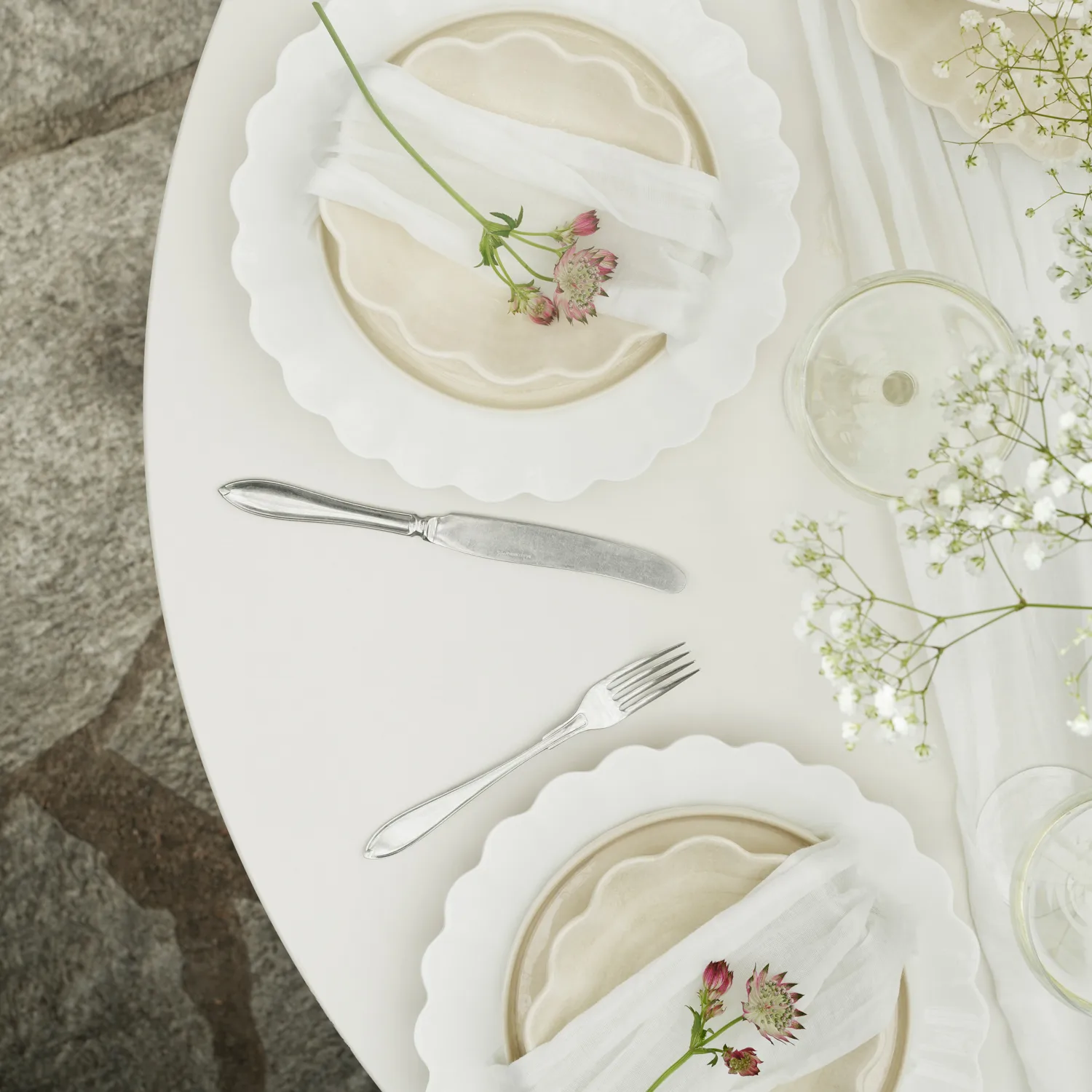 Oyster prato 28 cm, branco Mateus