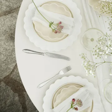 Oyster prato 28 cm - branco - Mateus