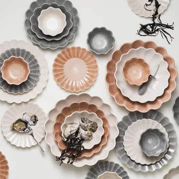 Oyster prato 28 cm - cinza - Mateus