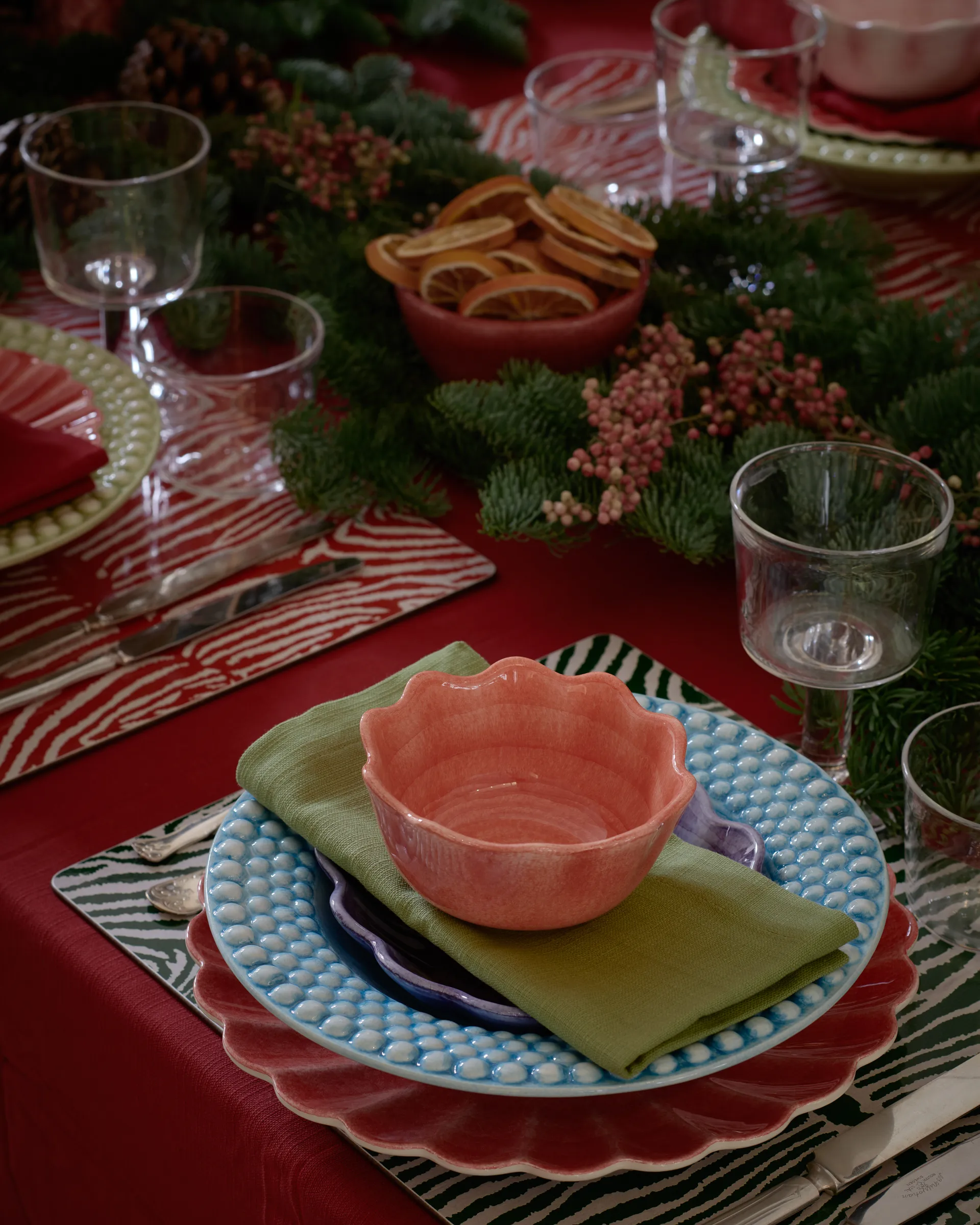 Oyster prato 28 cm, Vermelho Mateus