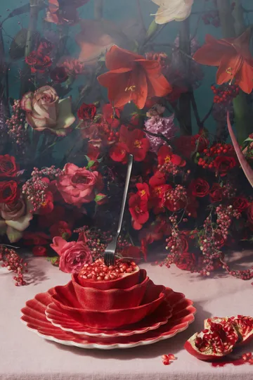 Oyster tigela Ø13 cm - Vermelho - Mateus