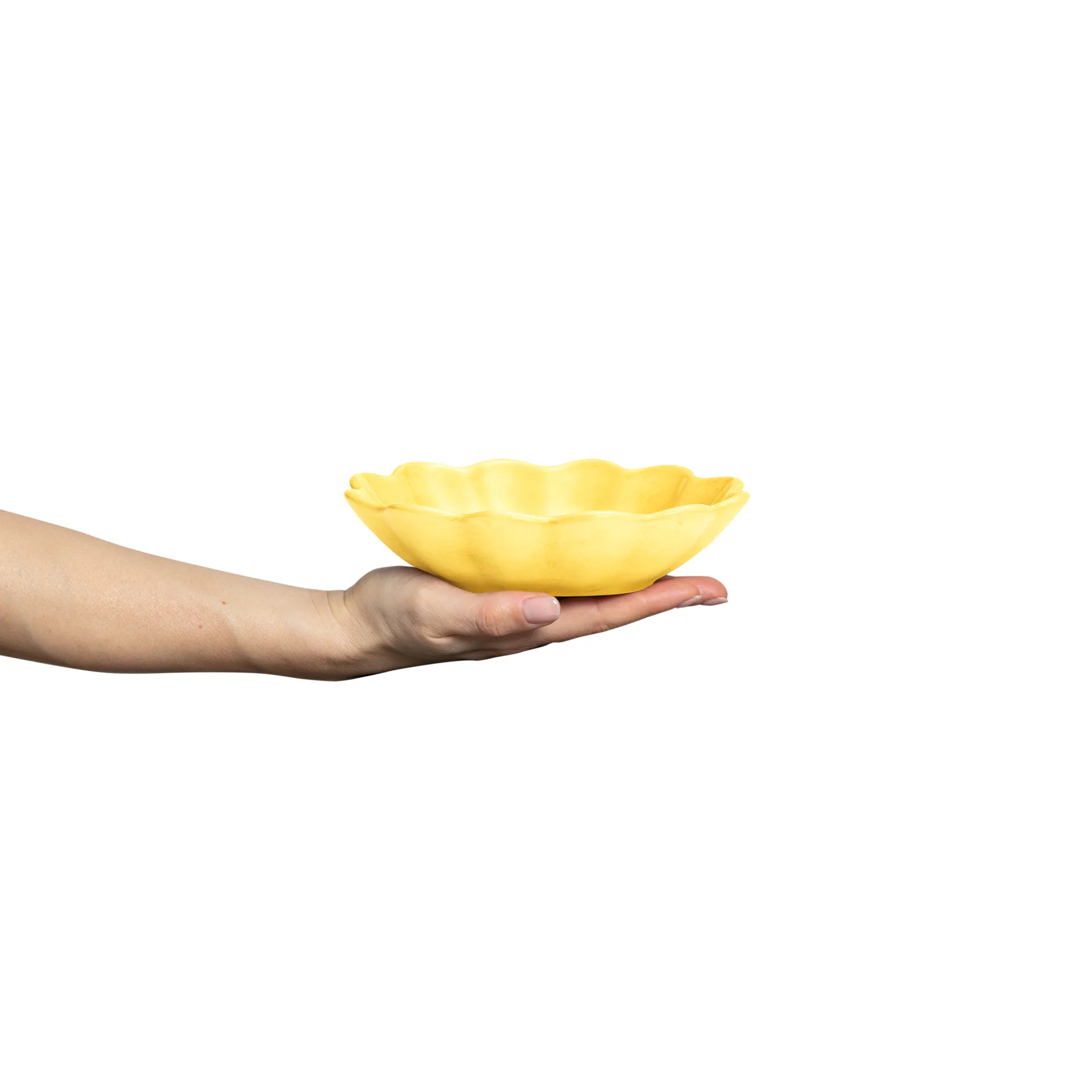 Oyster tigela 16x18 cm, Amarelo Mateus