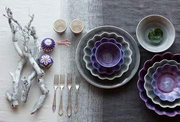 Oyster tigela 16x18 cm - Violeta - Mateus