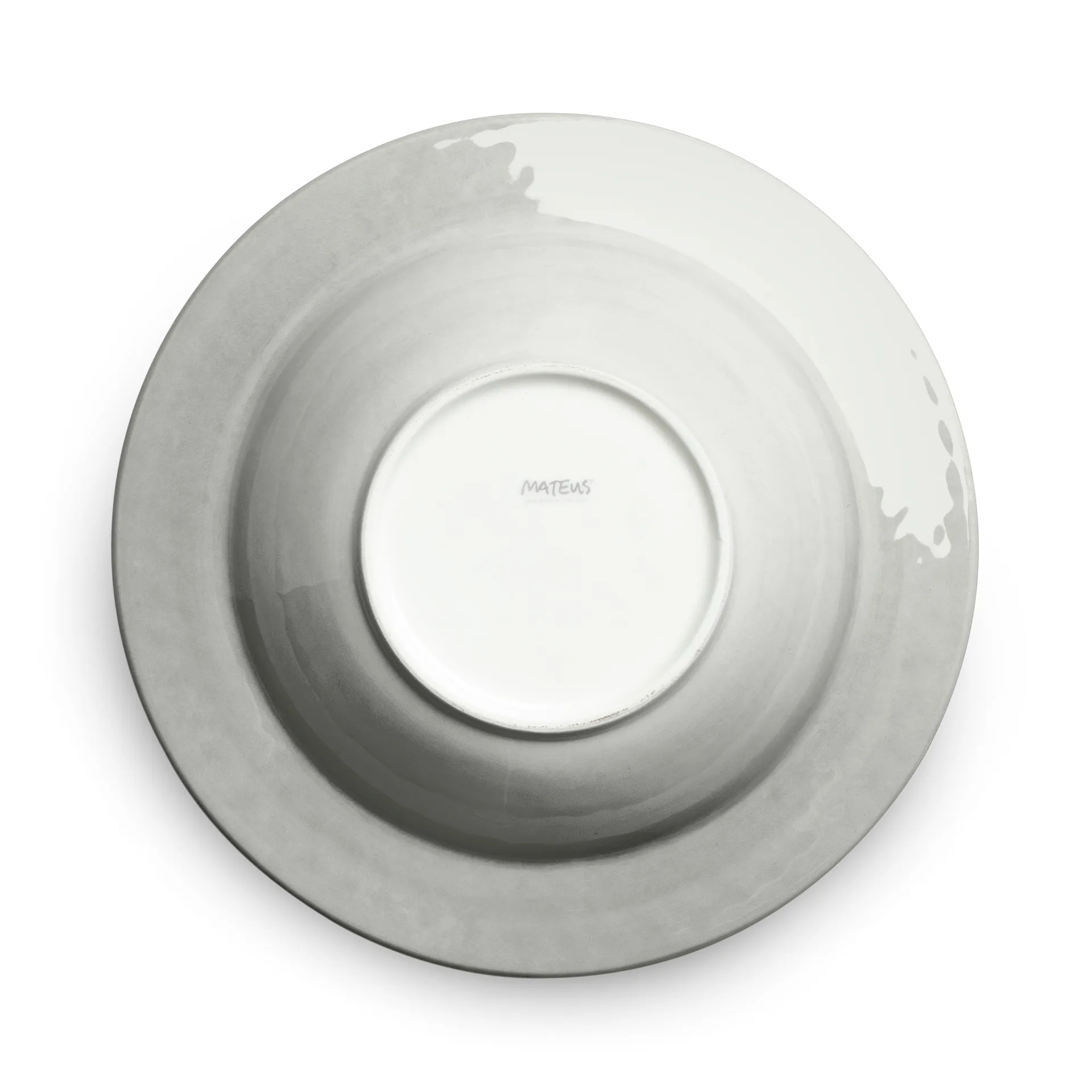 Prato de sopa Bubbles 25 cm, Cinza Mateus