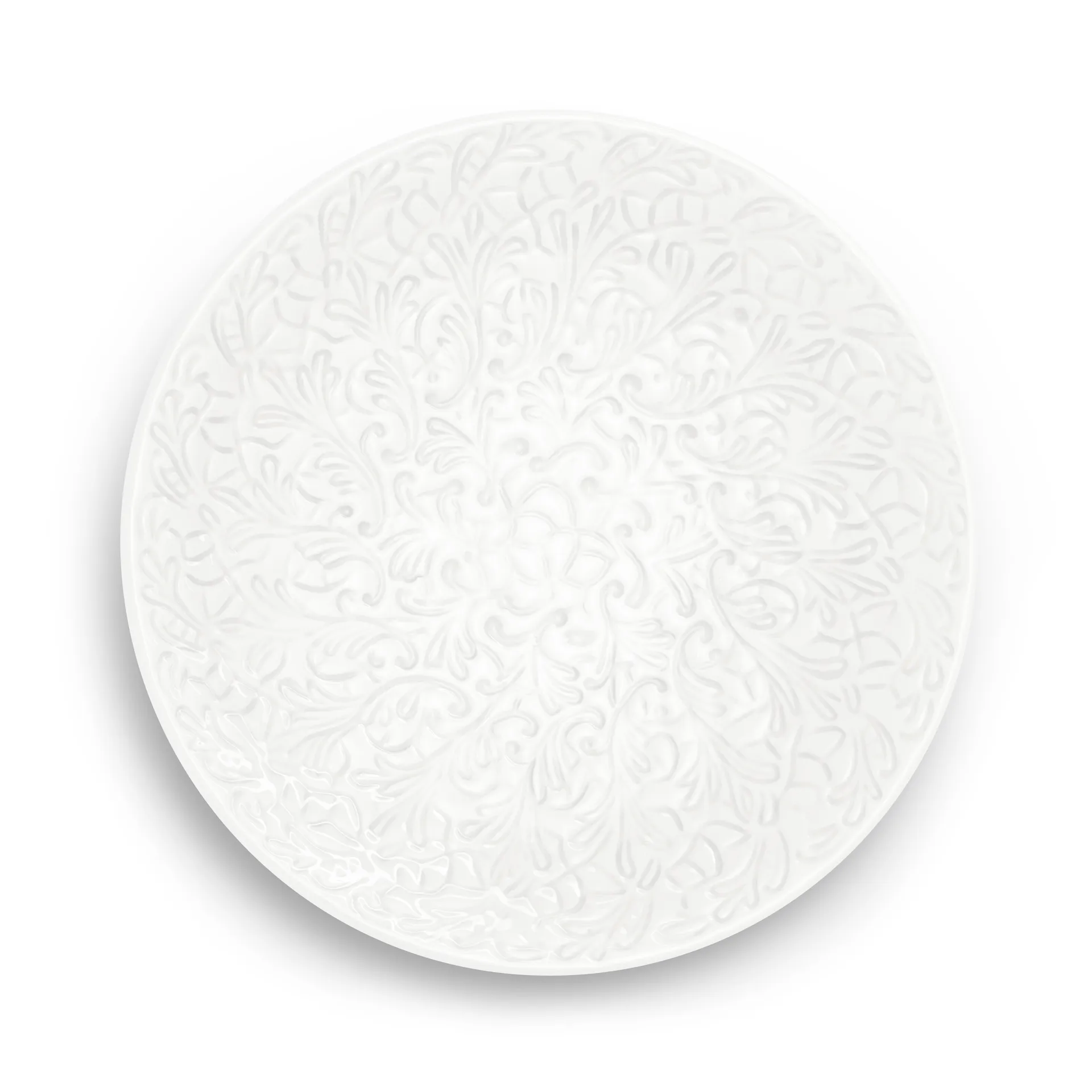Prato Lace 20 cm, Branco Mateus