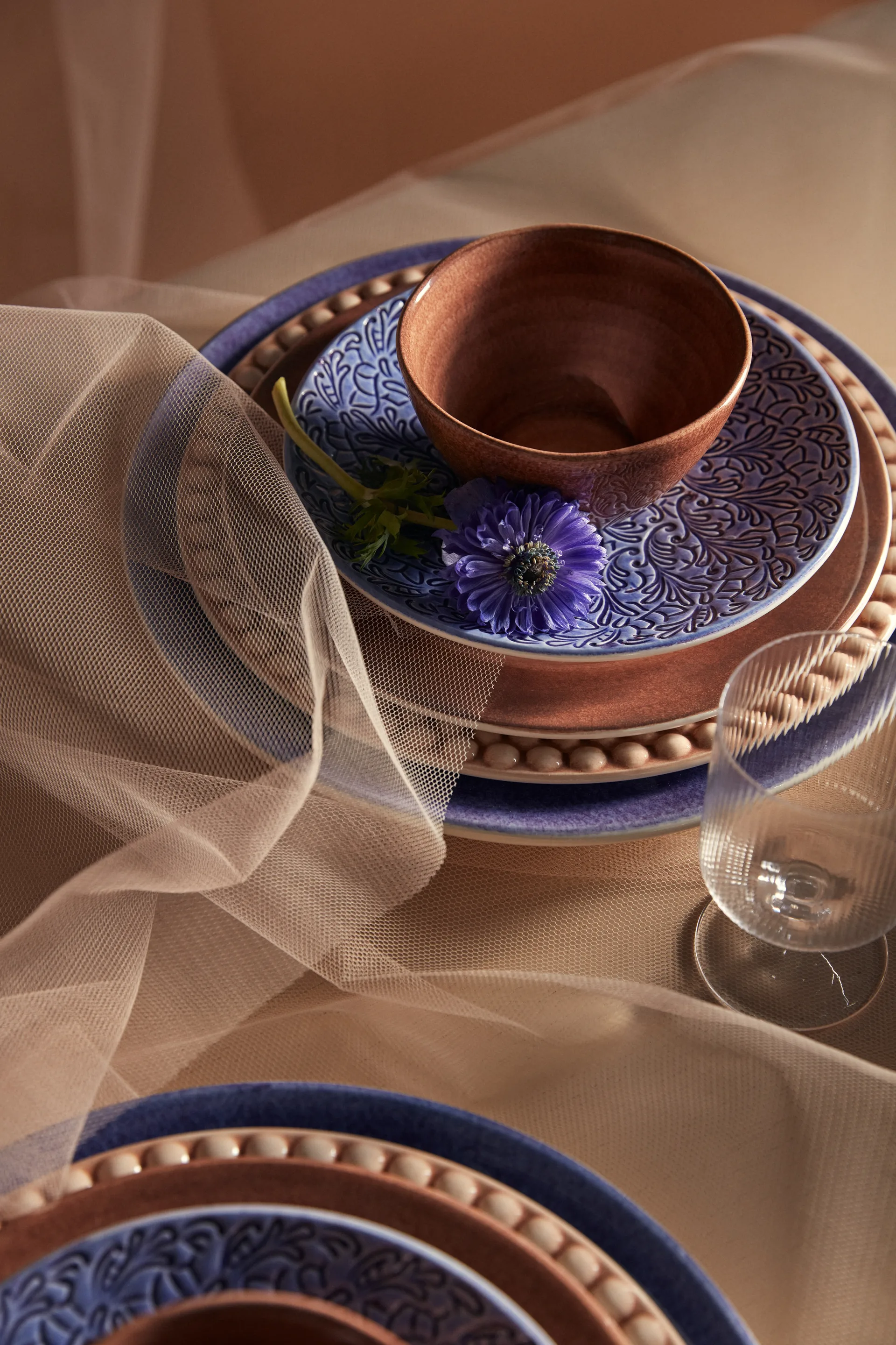 Prato Lace 20 cm, Light blue Mateus