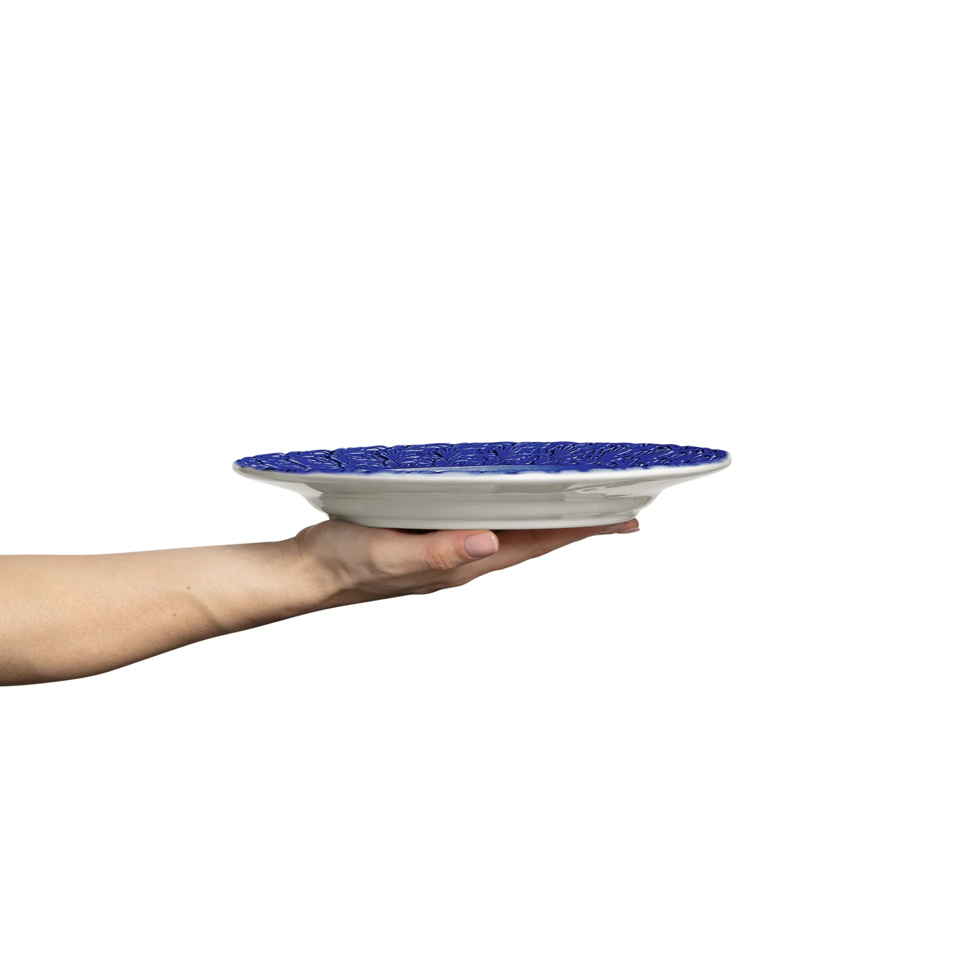 Prato Lace 25 cm, Azul Mateus