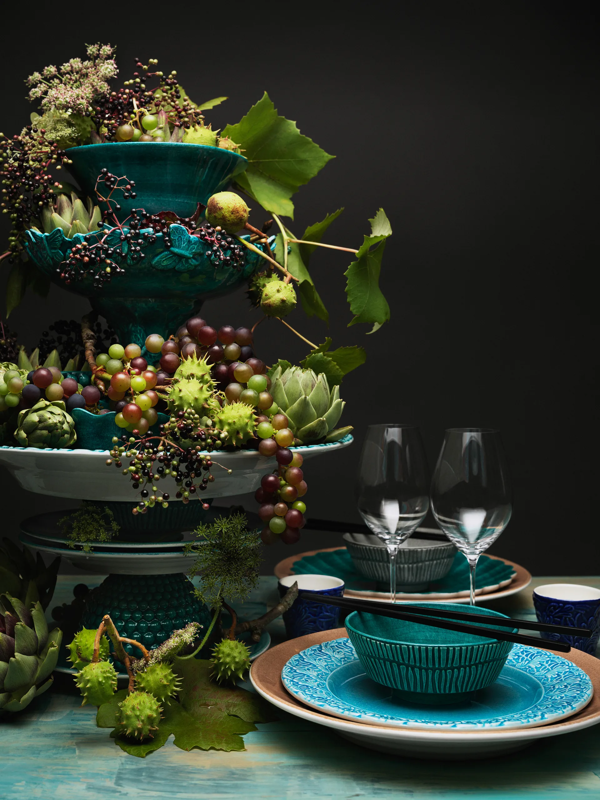 Prato Lace 25 cm, Light blue Mateus