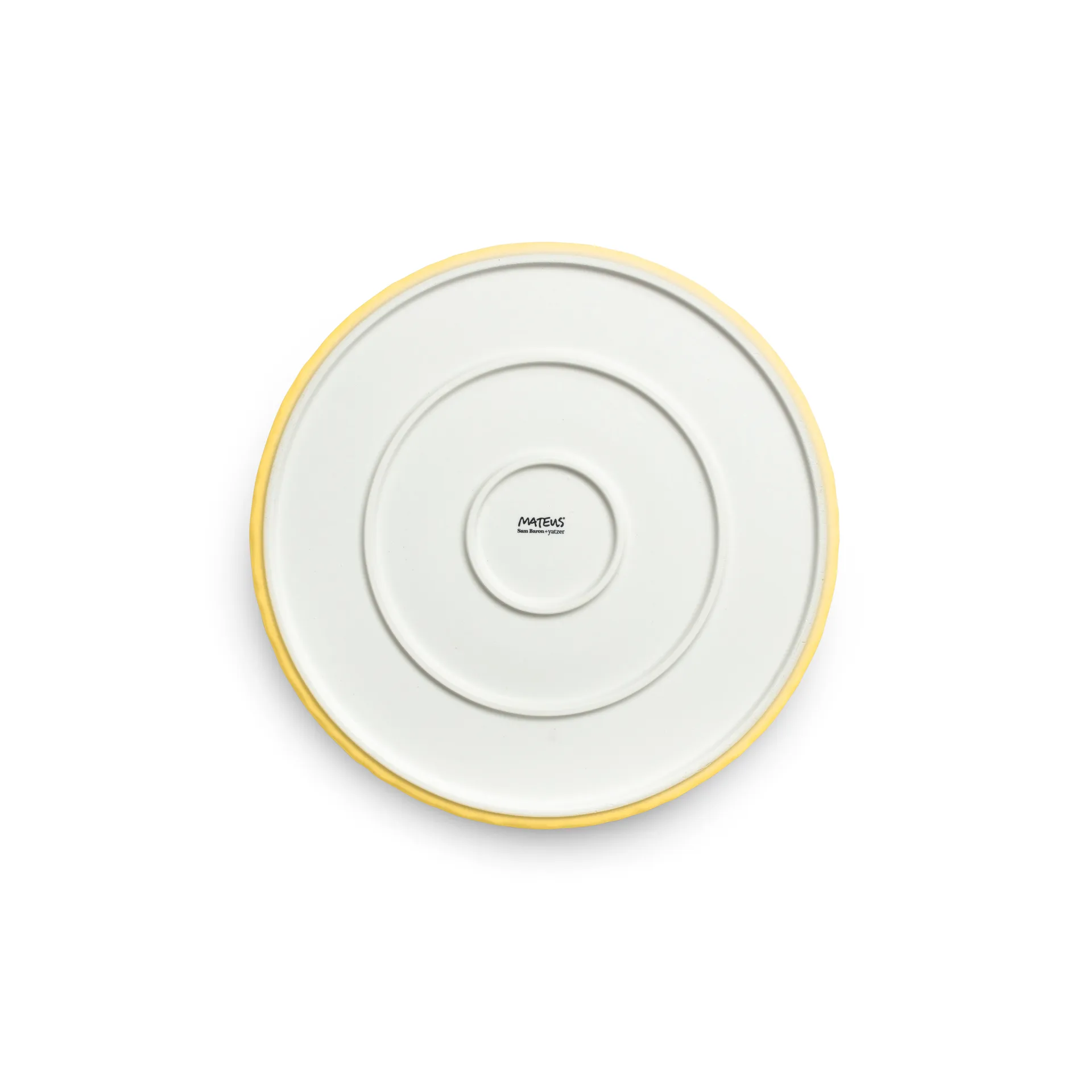 Prato MSY 25 cm, Amarelo Mateus