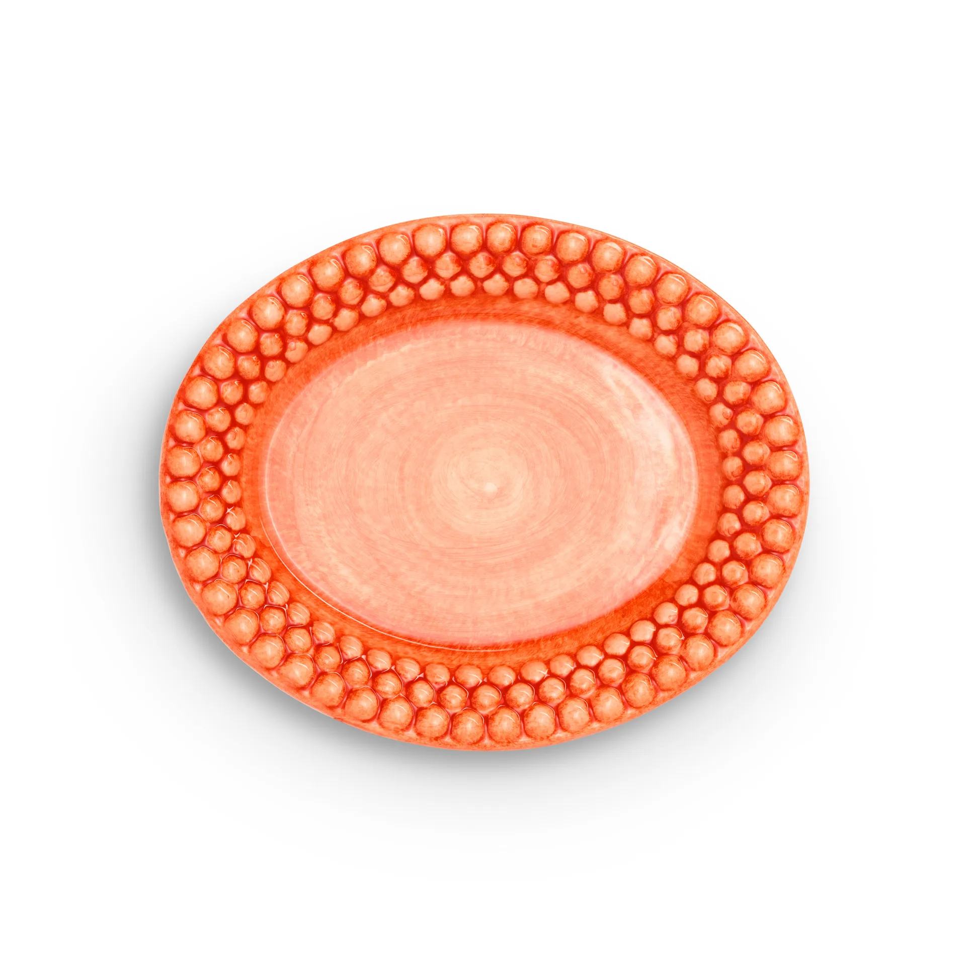 Prato oval Bubbles 20 cm, Laranja Mateus