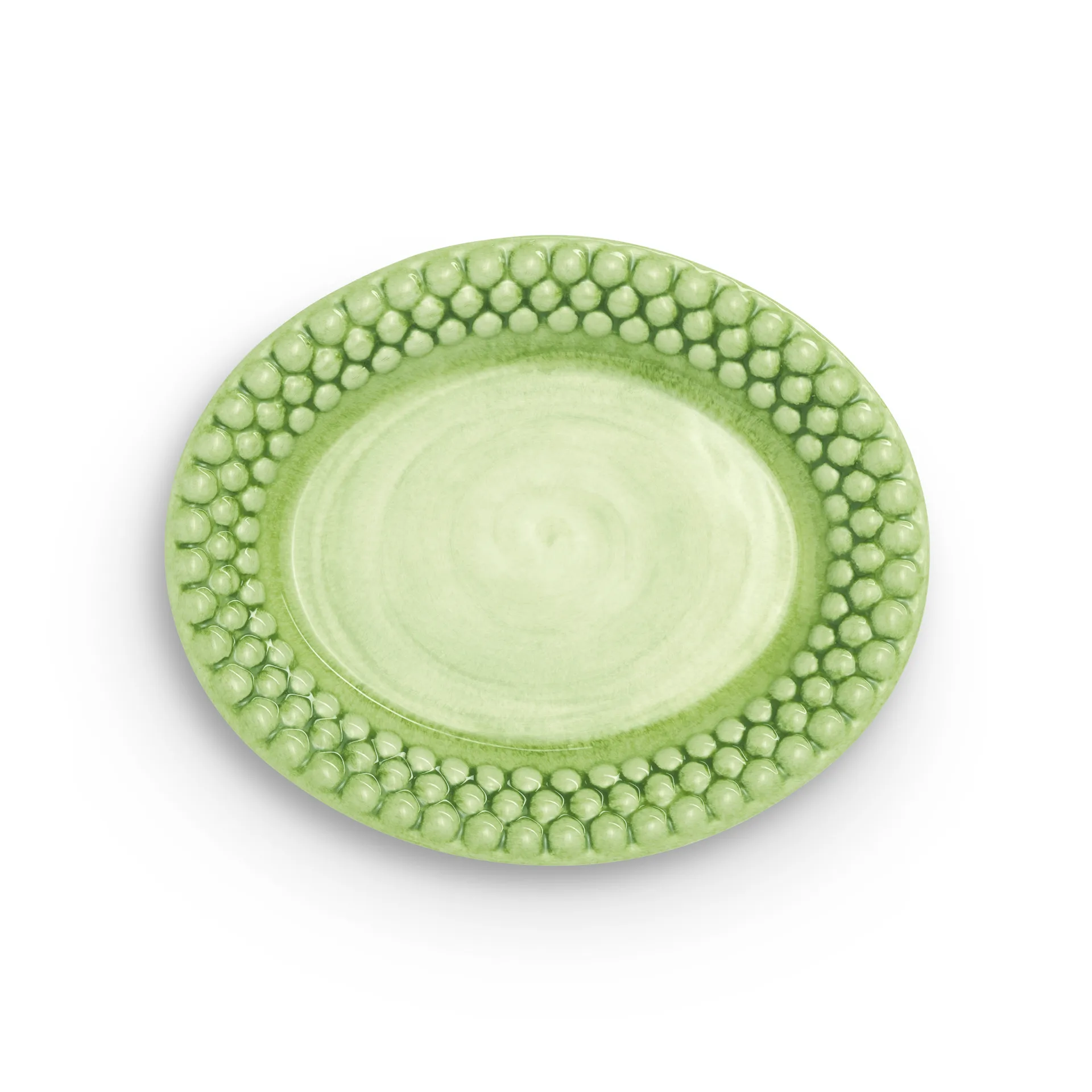 Prato oval Bubbles 20 cm, Verde Mateus