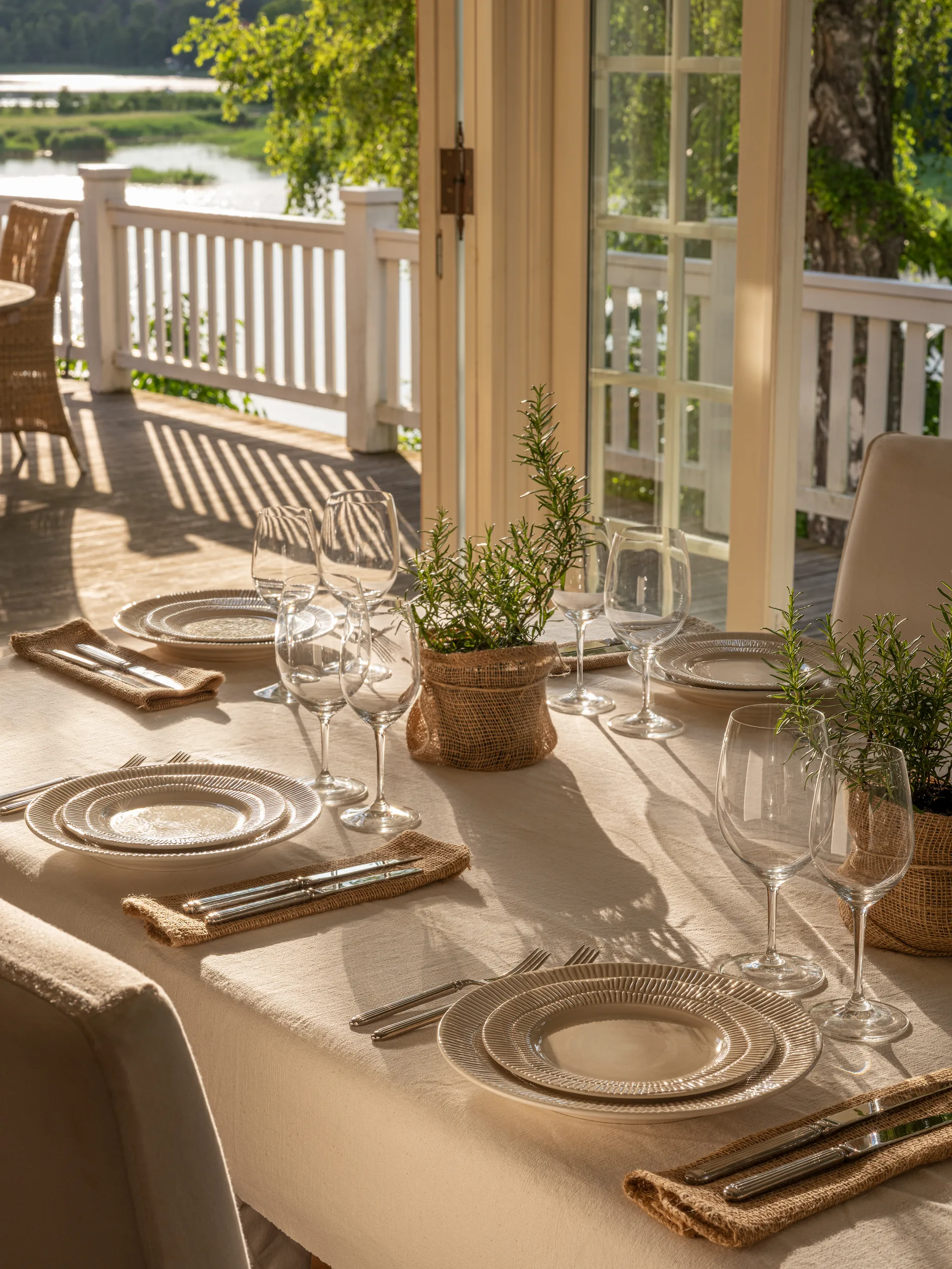 Prato Stripes Ø20 cm, Sand Mateus