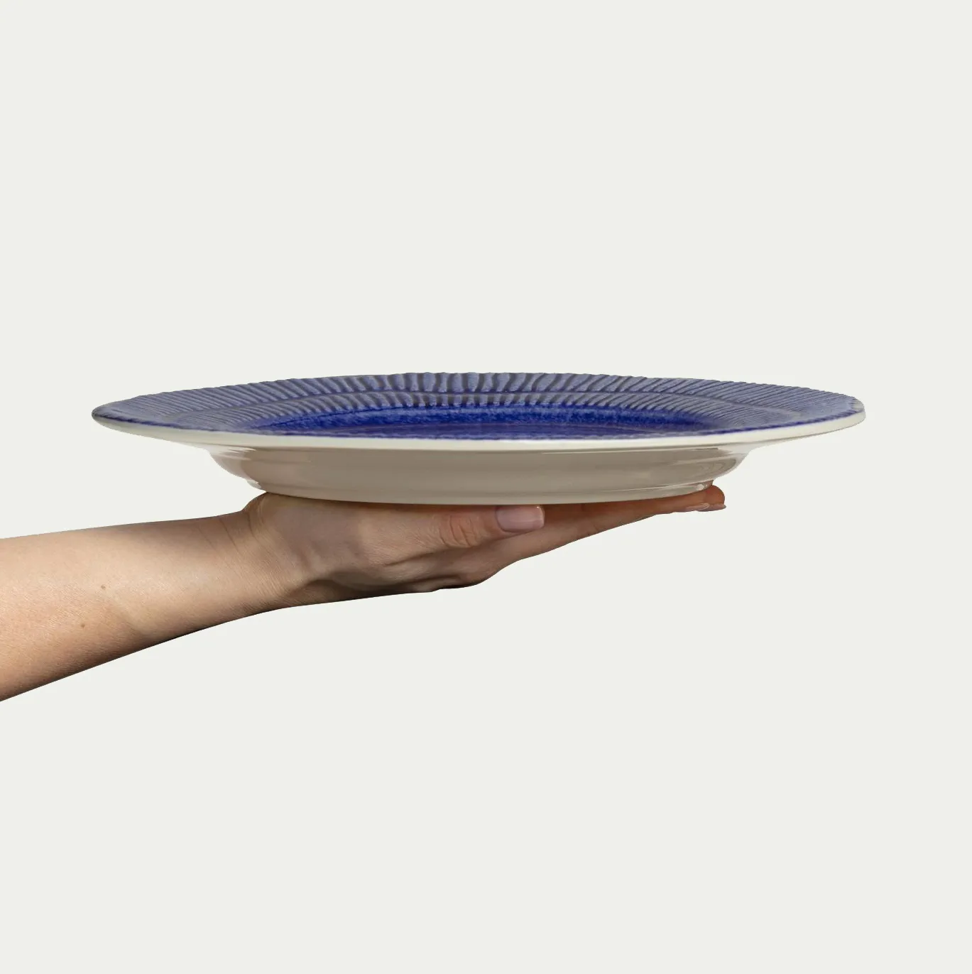 Prato Stripes Ø28 cm, Azul Mateus