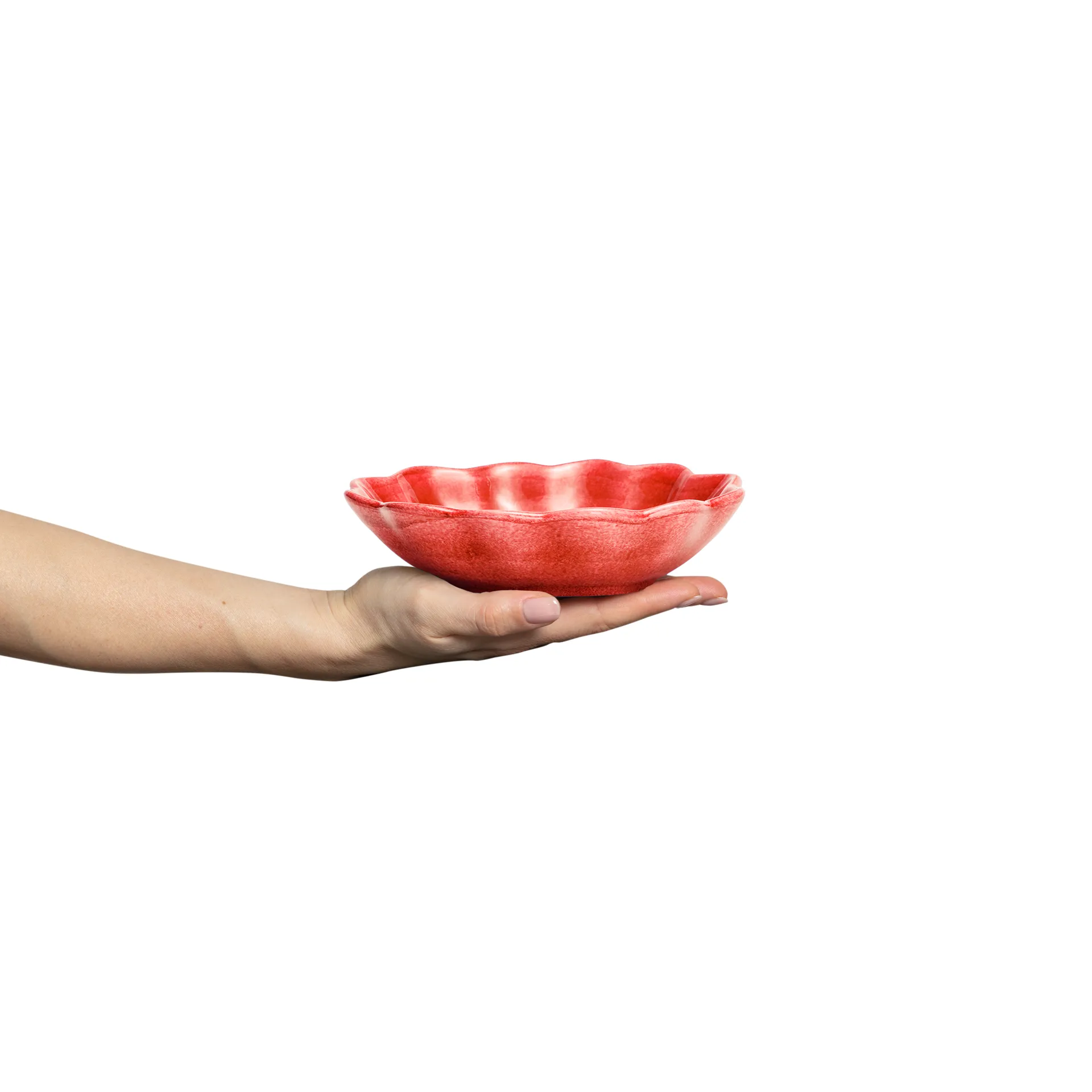 Tigela Oyster 16x18 cm, Vermelho Mateus