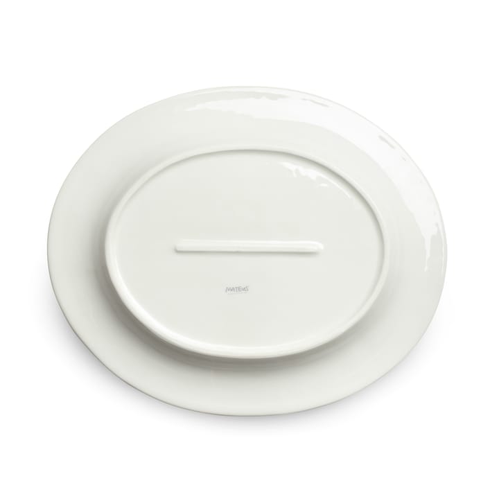 Travessa Bubbles oval 35 cm, Branco Mateus