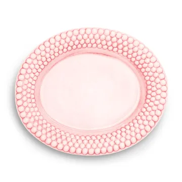 Travessa Bubbles oval 35 cm - rosa claro - Mateus